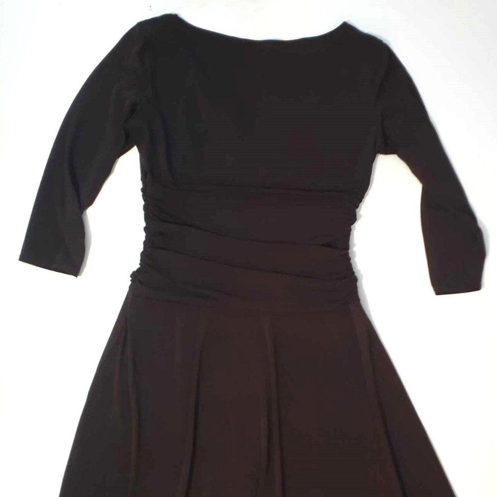 chocolate mid length dress